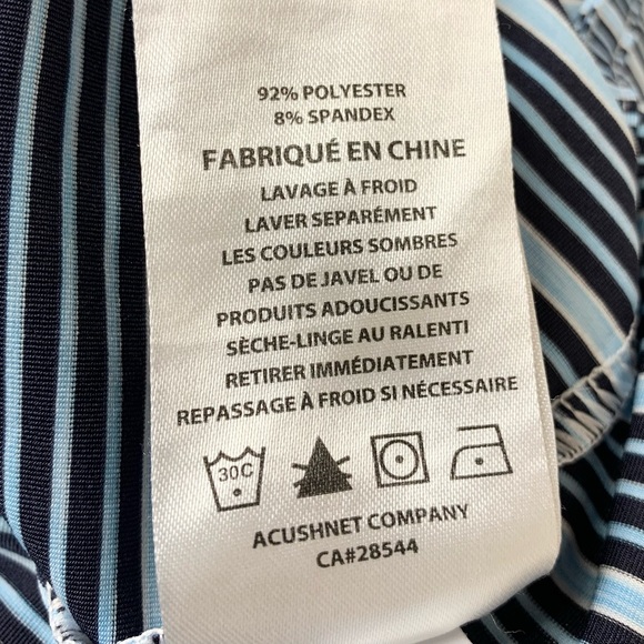FootJoy~Men’s Striped Performance Golf‎ Polo~Sz M - Picture 10 of 12